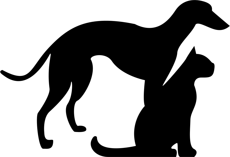 Cat And Dog Png Black And White Transparent Cat And - Cat And Dog Png Black And White Transparent Cat And (982x672)