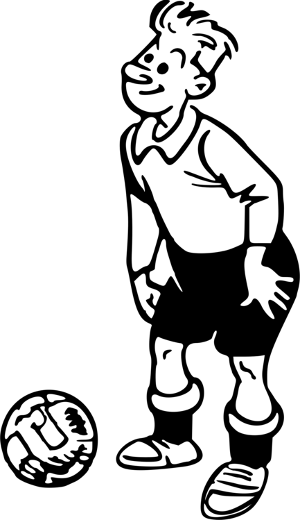 Drawing Football Player Computer Icons Sports - Drawing Football Player Computer Icons Sports (433x749)