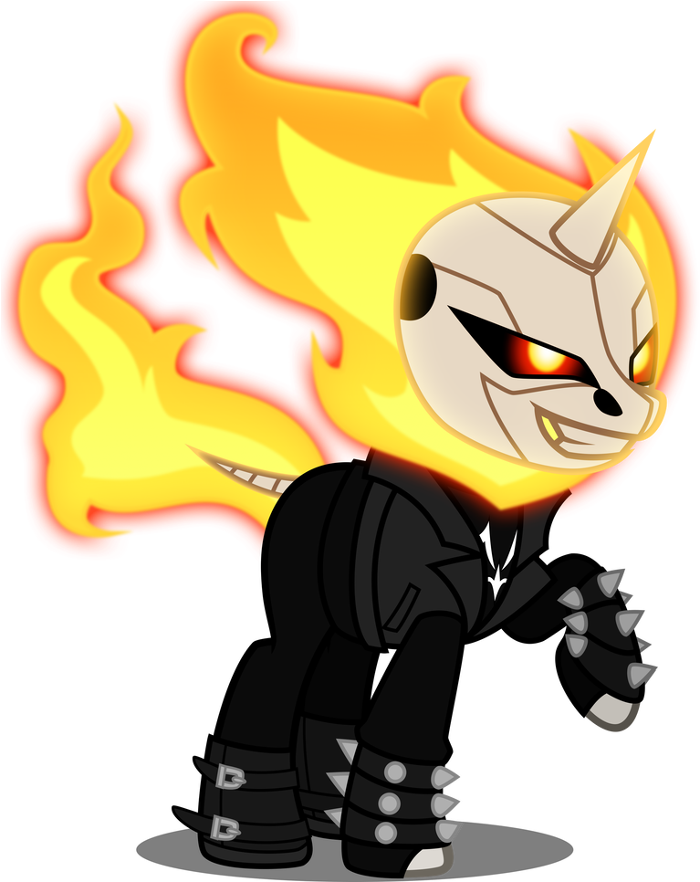 Ghost Rider Pony By Haloheros - Ghost Rider Pony By Haloheros (828x965)