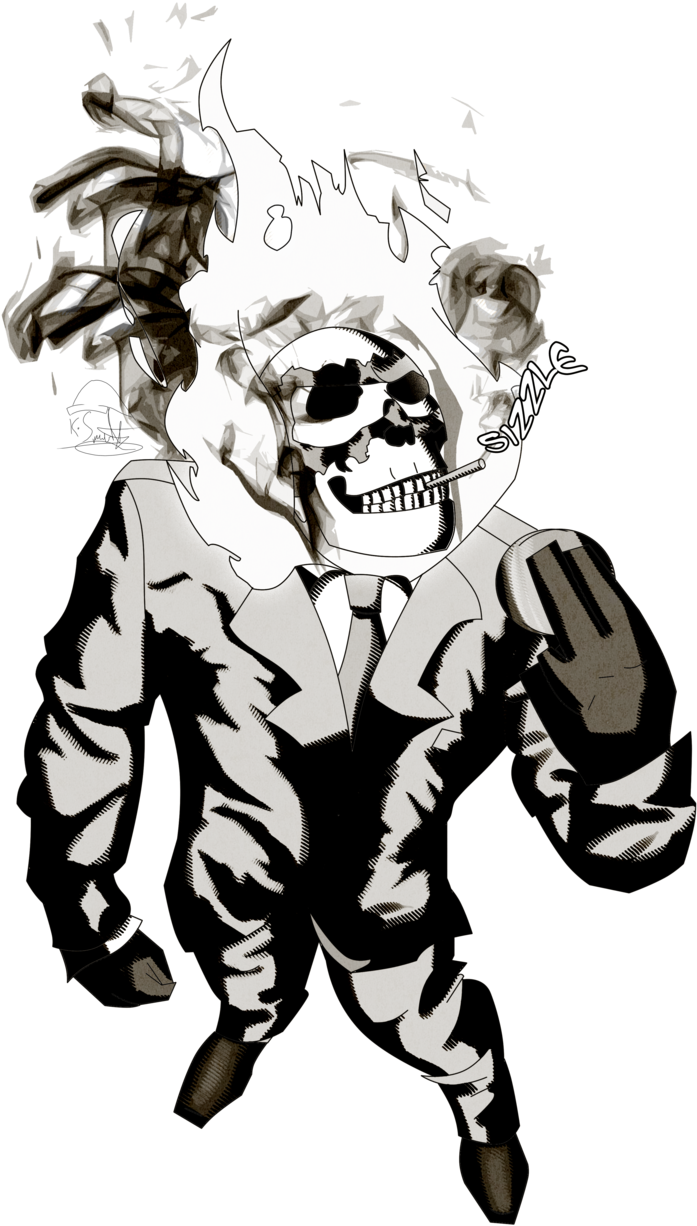 Team Fortress 2] Spy Ghost Rider By Ksmithartwork On - Team Fortress 2] Spy Ghost Rider By Ksmithartwork On (1024x1280)