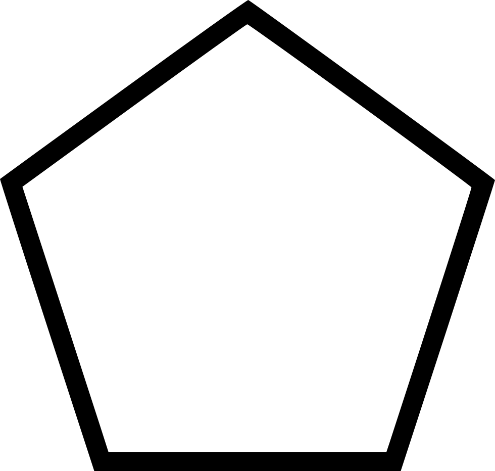 Hexagon Clipart Pentagon Shape - Hexagon Clipart Pentagon Shape (980x932)