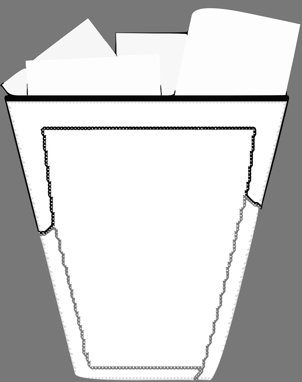 Garbage Pail Clip Art (1012x1280)