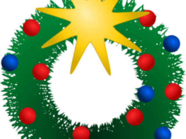 Christmas Clipart Wreath - Christmas Clipart Wreath (640x480)