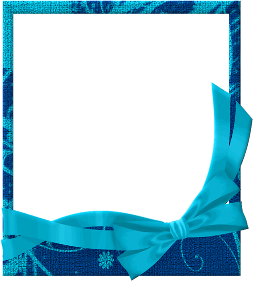 Blue And Dark Blue Transparent Frame - Blue And Dark Blue Transparent Frame (600x600)