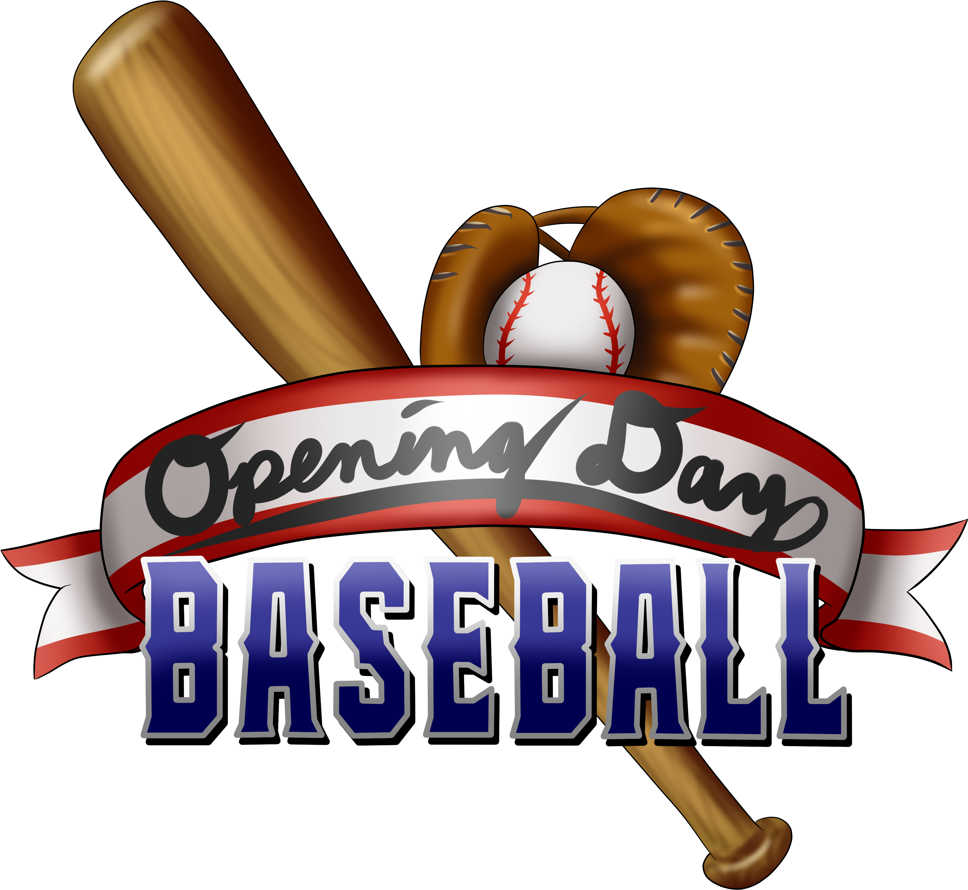 Opening Day Baseball By D-train1988 Image Transparent - Opening Day Baseball By D-train1988 Image Transparent (3675x3675)