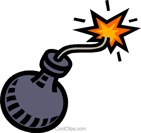 Bomb, Boom Royalty Free Vector Clip Art Illustration - Bomb, Boom Royalty Free Vector Clip Art Illustration (480x452)