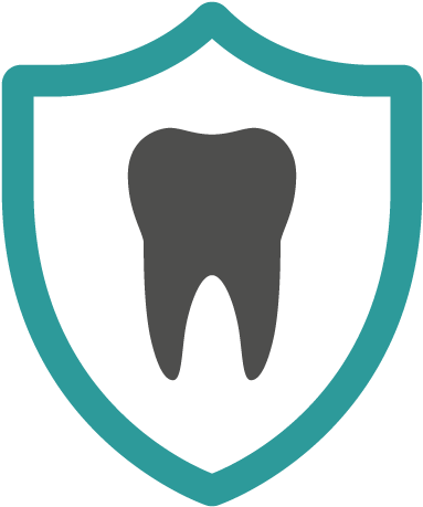 Icon Of A Tooth Inside A Shield - Icon Of A Tooth Inside A Shield (500x500)