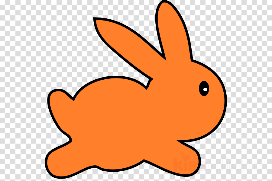 Orange Bunny Clipart Domestic Rabbit Easter Bunny Clip - Orange Bunny Clipart Domestic Rabbit Easter Bunny Clip (900x600)