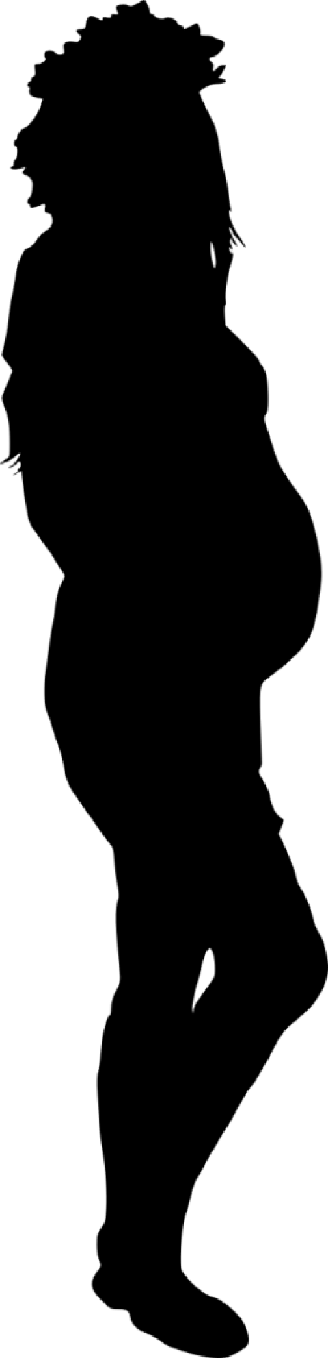 Pregnant Woman Silhouette - Pregnant Woman Silhouette (480x1982)