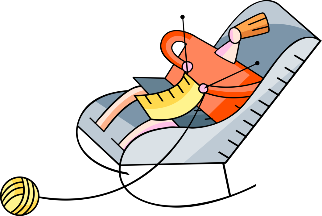 Knits With Needles Vector - Knits With Needles Vector (1044x700)