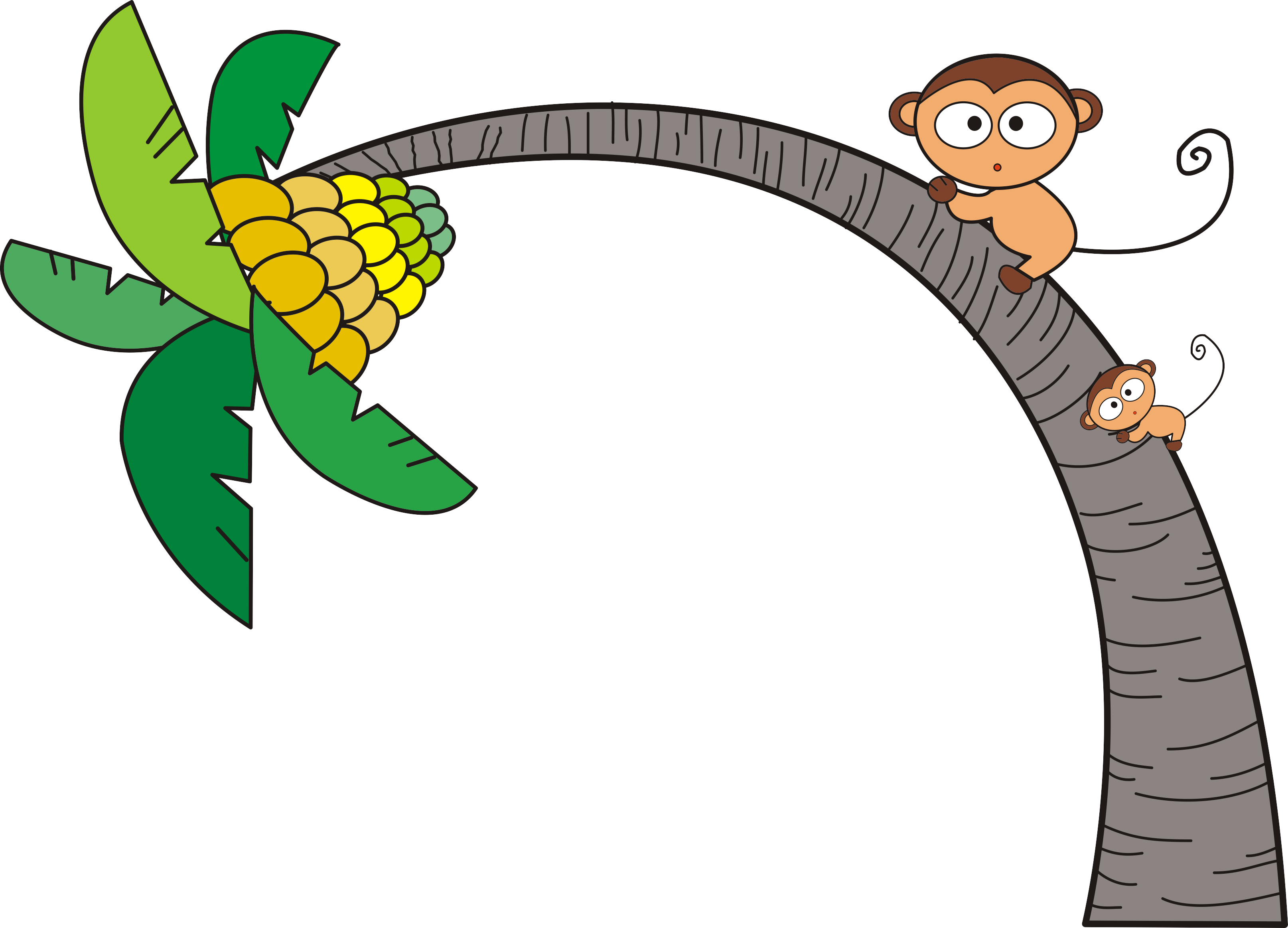 Tree Clip Art Coconut Monkey Transprent Png - Tree Clip Art Coconut Monkey Transprent Png (3229x2326)
