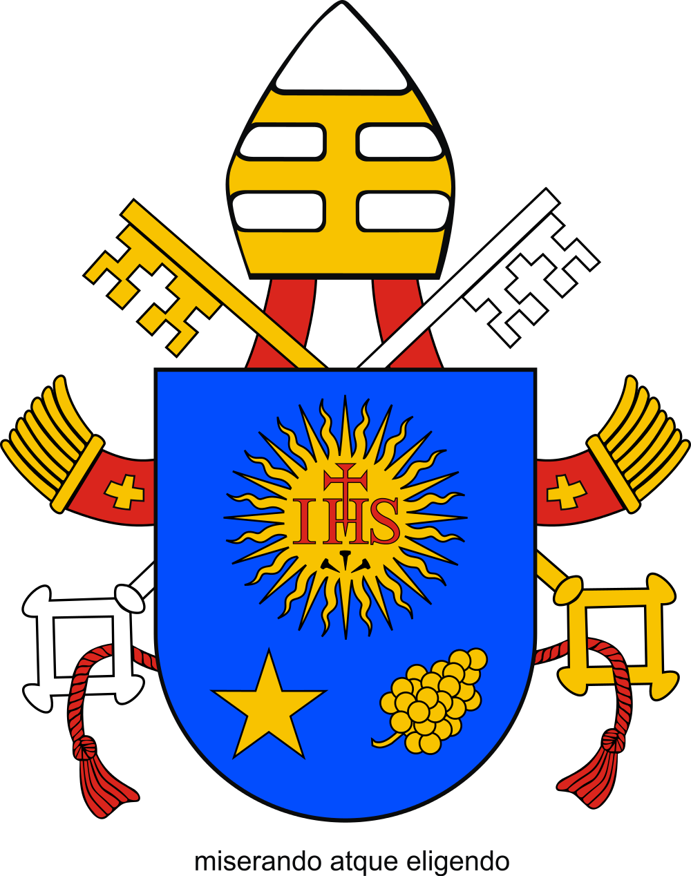 Pope Francis Coat Of Arms And Details Of The Mass Of - Pope Francis Coat Of Arms And Details Of The Mass Of (1000x1268)