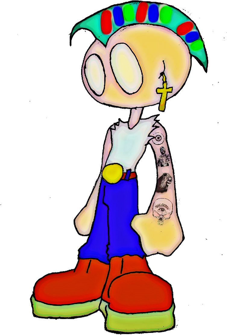 Clip Art Cartoon Mohawk - Clip Art Cartoon Mohawk (884x1180)