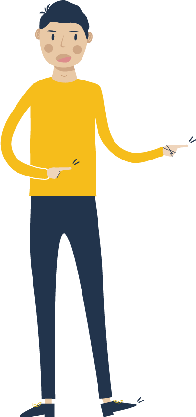 Illustrated Character Giving The Ol' Razzle Dazzle - Illustrated Character Giving The Ol' Razzle Dazzle (528x1010)