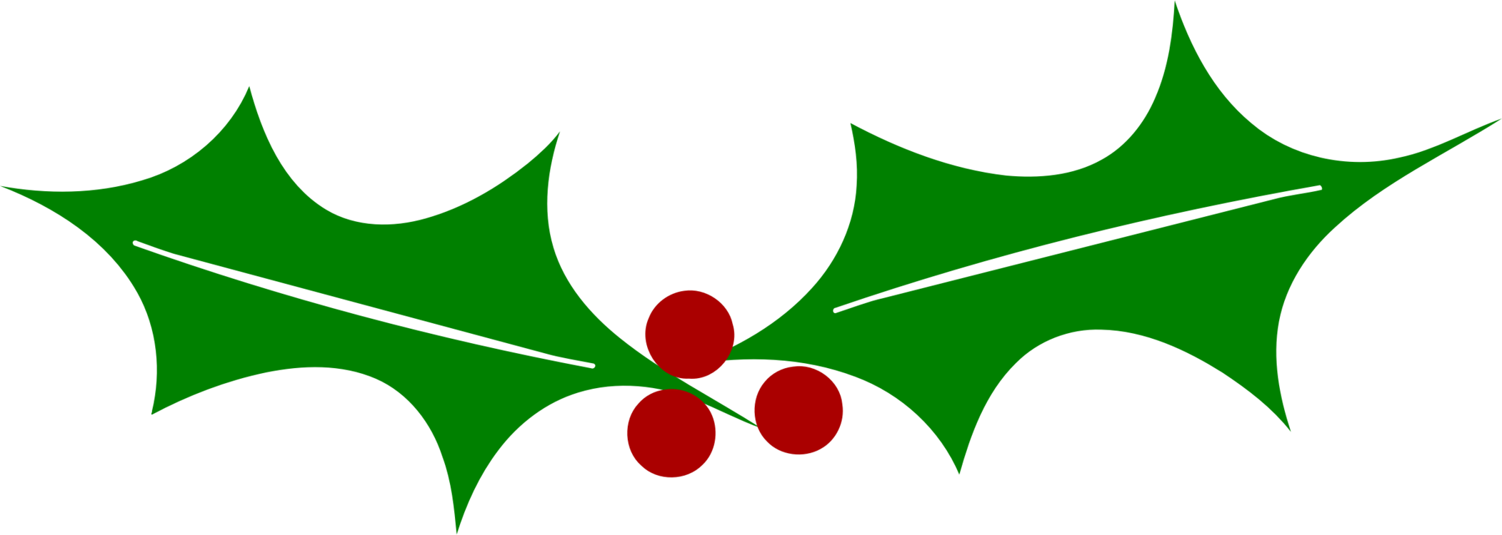 Holly Windows Metafile Leaf Tree Plant Stem - Holly Windows Metafile Leaf Tree Plant Stem (2103x750)