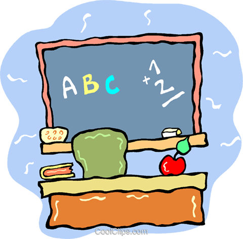 Teachers Desk Royalty Free Vector Clip Art Illustration - Teachers Desk Royalty Free Vector Clip Art Illustration (480x471)
