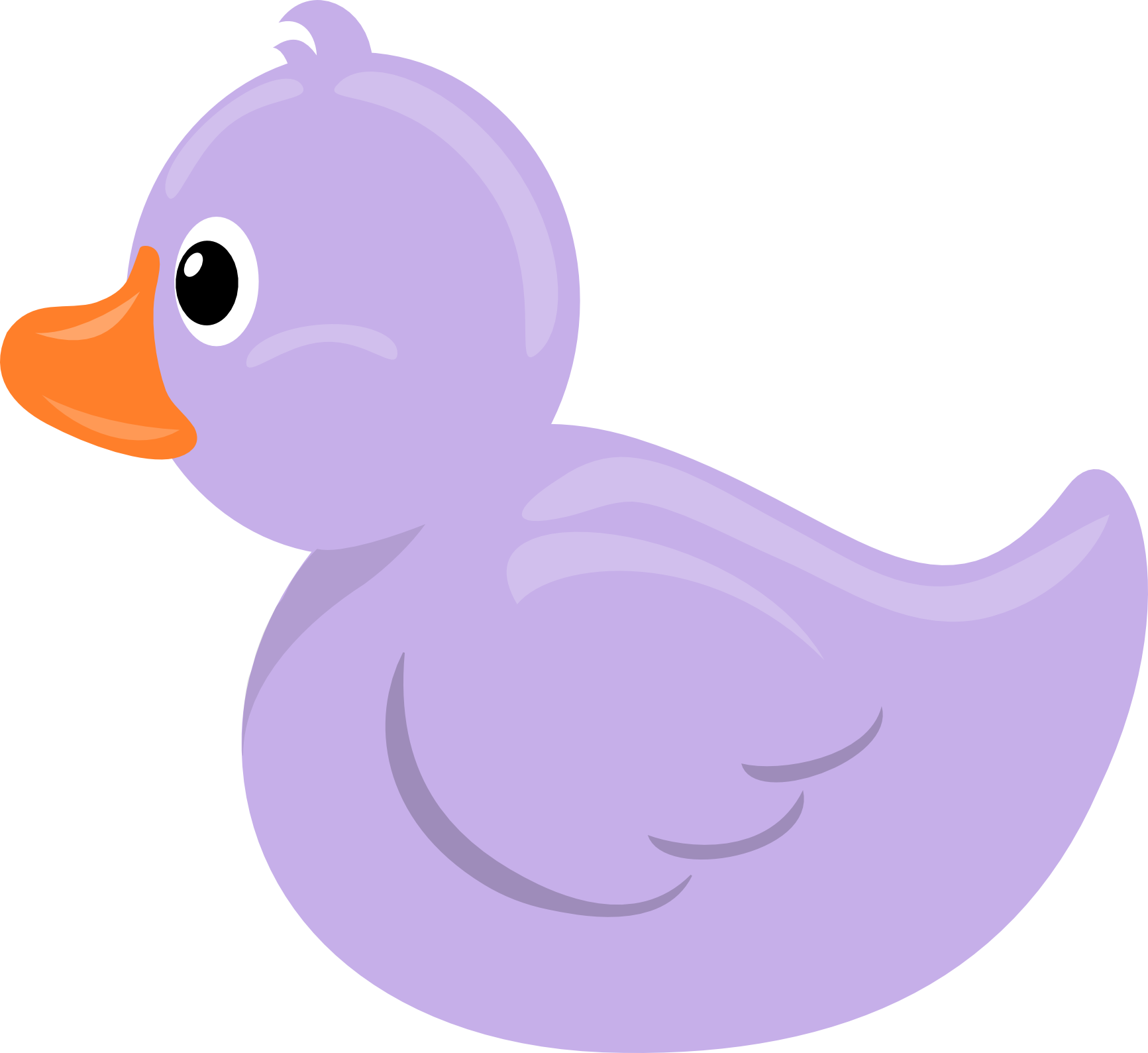 Duck Clipart Purple - Duck Clipart Purple (1733x1589)