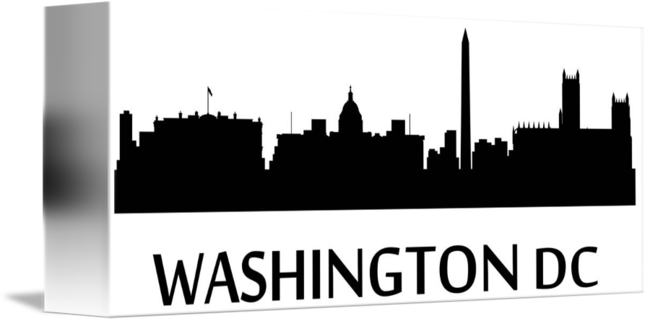 Washington Dc Skyline Silhouette Png - Washington Dc Skyline Silhouette Png (650x321)