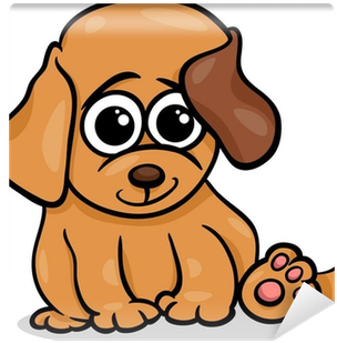 Baby Dog Cartoon Illustration - Baby Dog Cartoon Illustration (400x400)