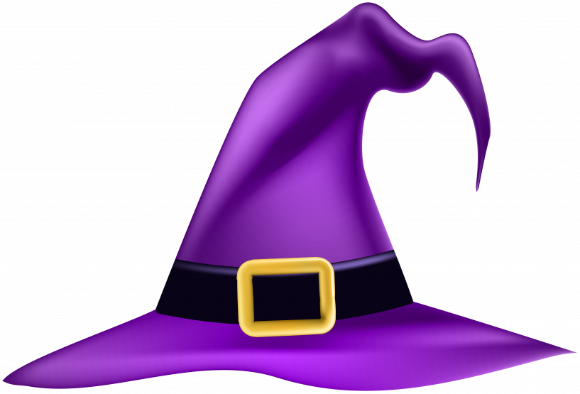 Halloween Witch Hat Clipart - Halloween Witch Hat Clipart (817x555)