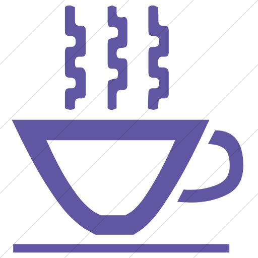 Classica Hot Tea Cup Icon Simple Purple - Classica Hot Tea Cup Icon Simple Purple (512x512)