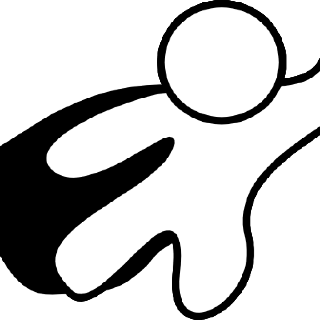 Superhero Clipart Black And White Super Hero Clip Art - Superhero Clipart Black And White Super Hero Clip Art (1024x1024)