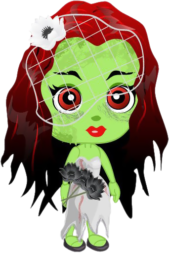 Zombie Girlu200b Gallery Yopriceville - Zombie Girl Clip Art (357x519)