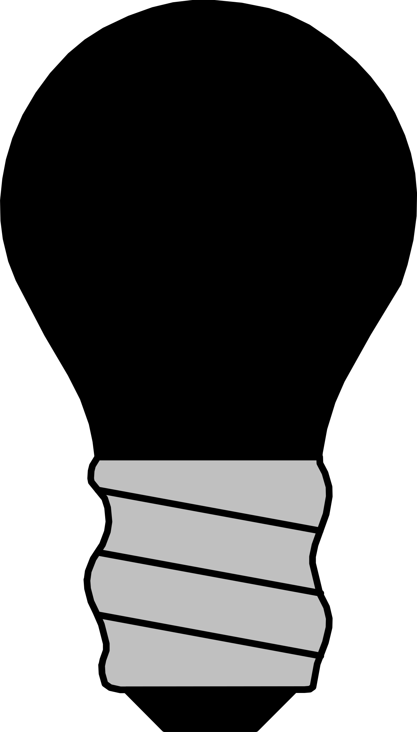 Big Image - Light Bulb Off Clipart (1368x2400)