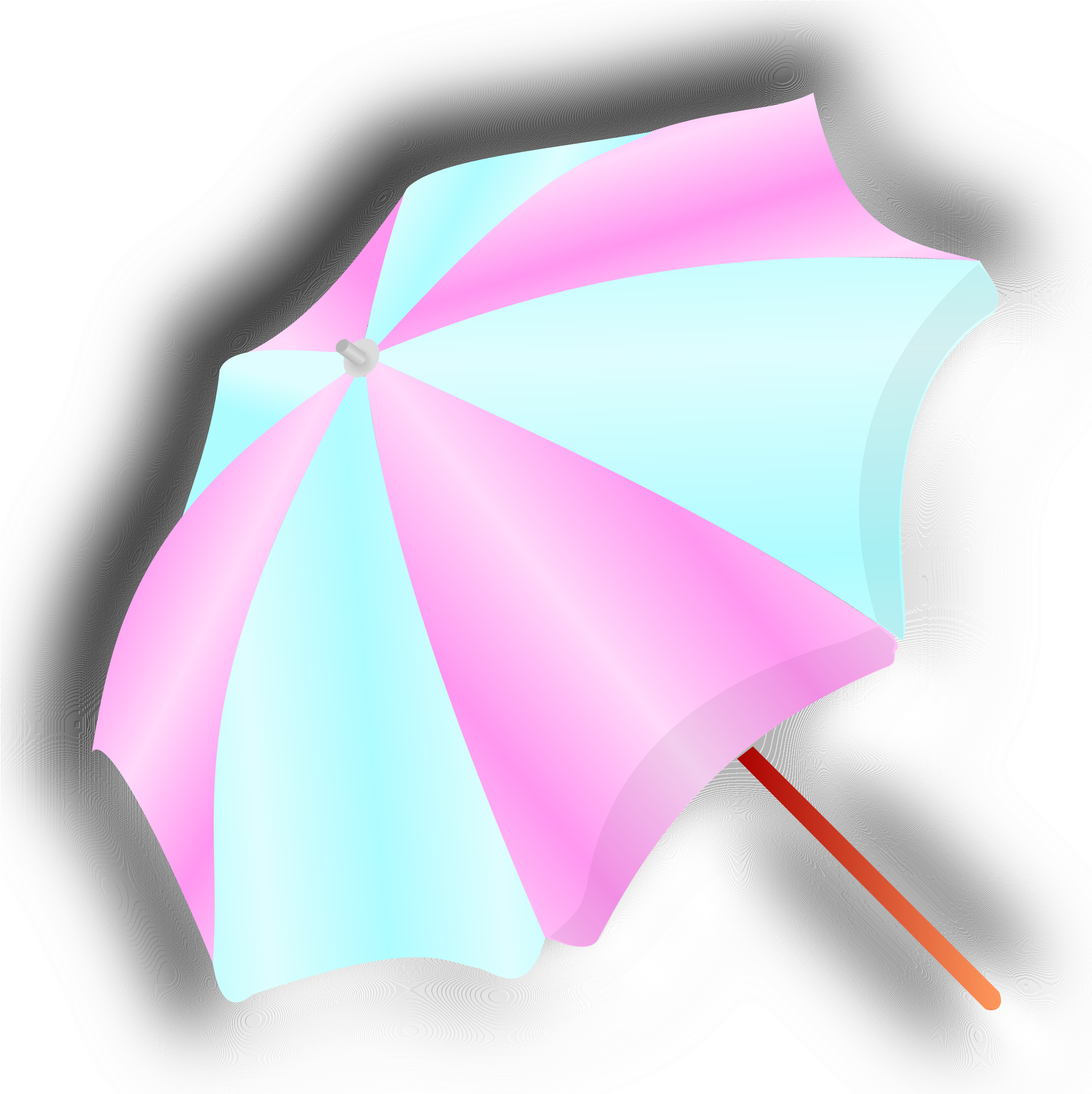 Big Image - Guarda Chuva Azul E Rosa Png (2400x2400)