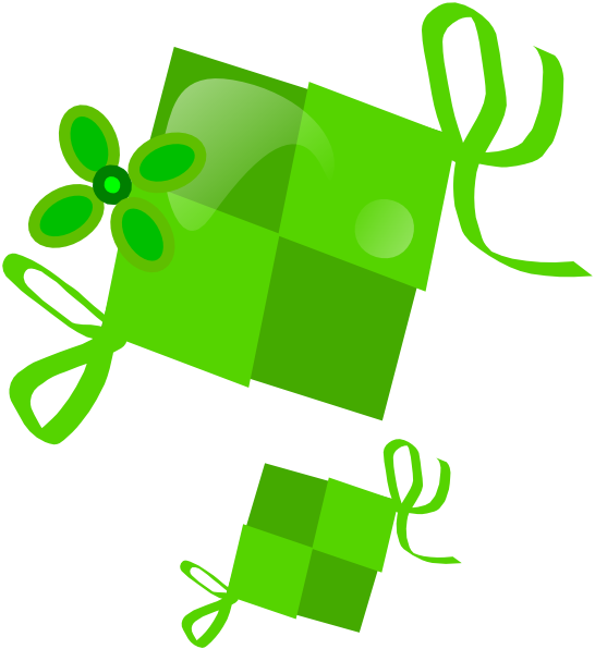 Clipart Animasi Png - Ketupat Png (546x596)