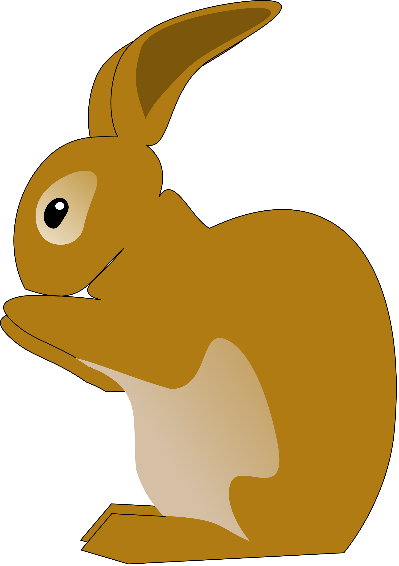 Rabbit - Bunny Rabbit Shower Curtain (1693x2400)