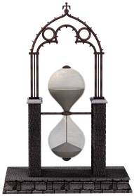 Uhr Zeit Sanduhr Glas Digital Art Isoliert - Curiosando Si Impara Frasi (453x340)