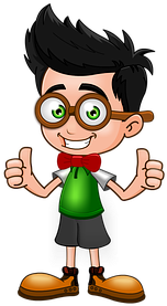 Cartoon, Comic, Glücklich, Design - Cartoon Brown Haired Boy (467x340)