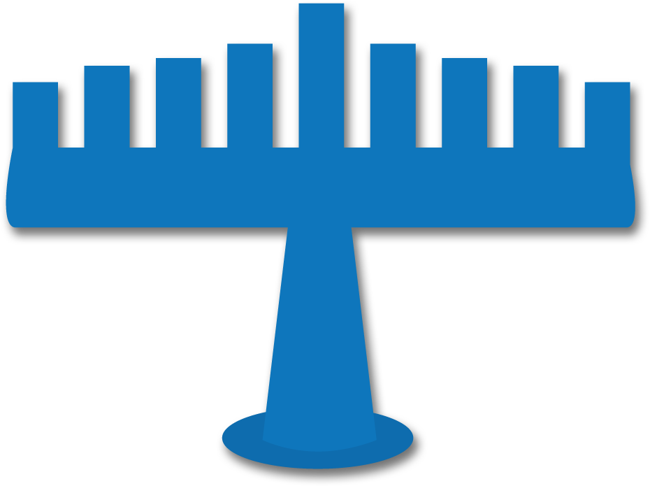 Menorah Clipart - Menorah Clipart (930x695)