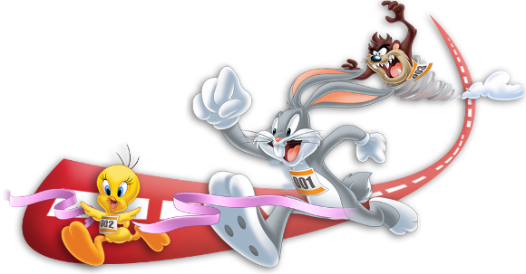 Bugs Bunny Looney Tunes Active Clipart - Transparent Tweety Bird Pngs (580x303)