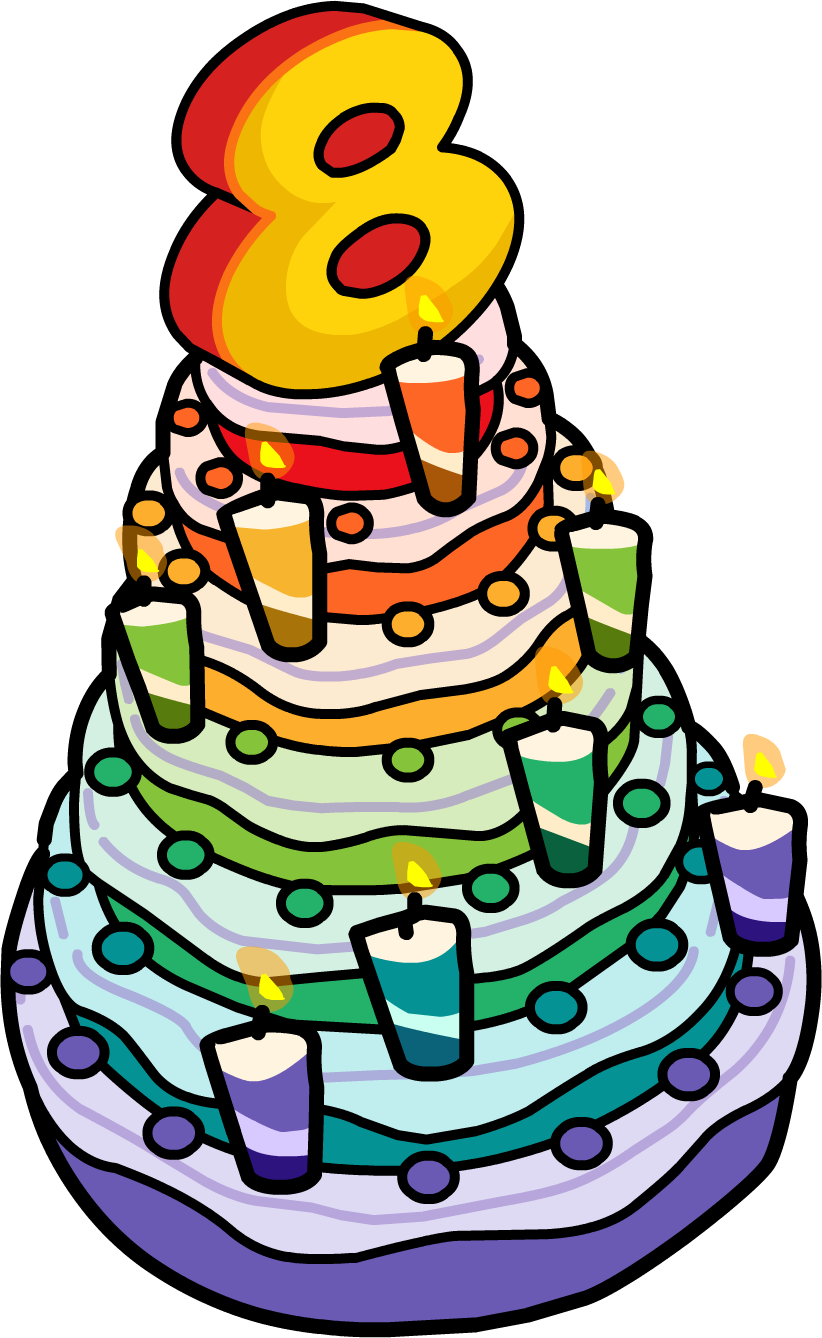 8 Years Of Tamino Autographs - 8 Birthday Cake Png (822x1338)