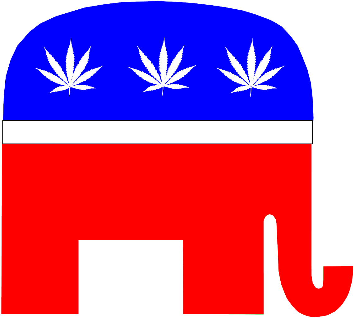 Republikaner, Rampe, Normal, Cannabis - Republican Party (817x720)