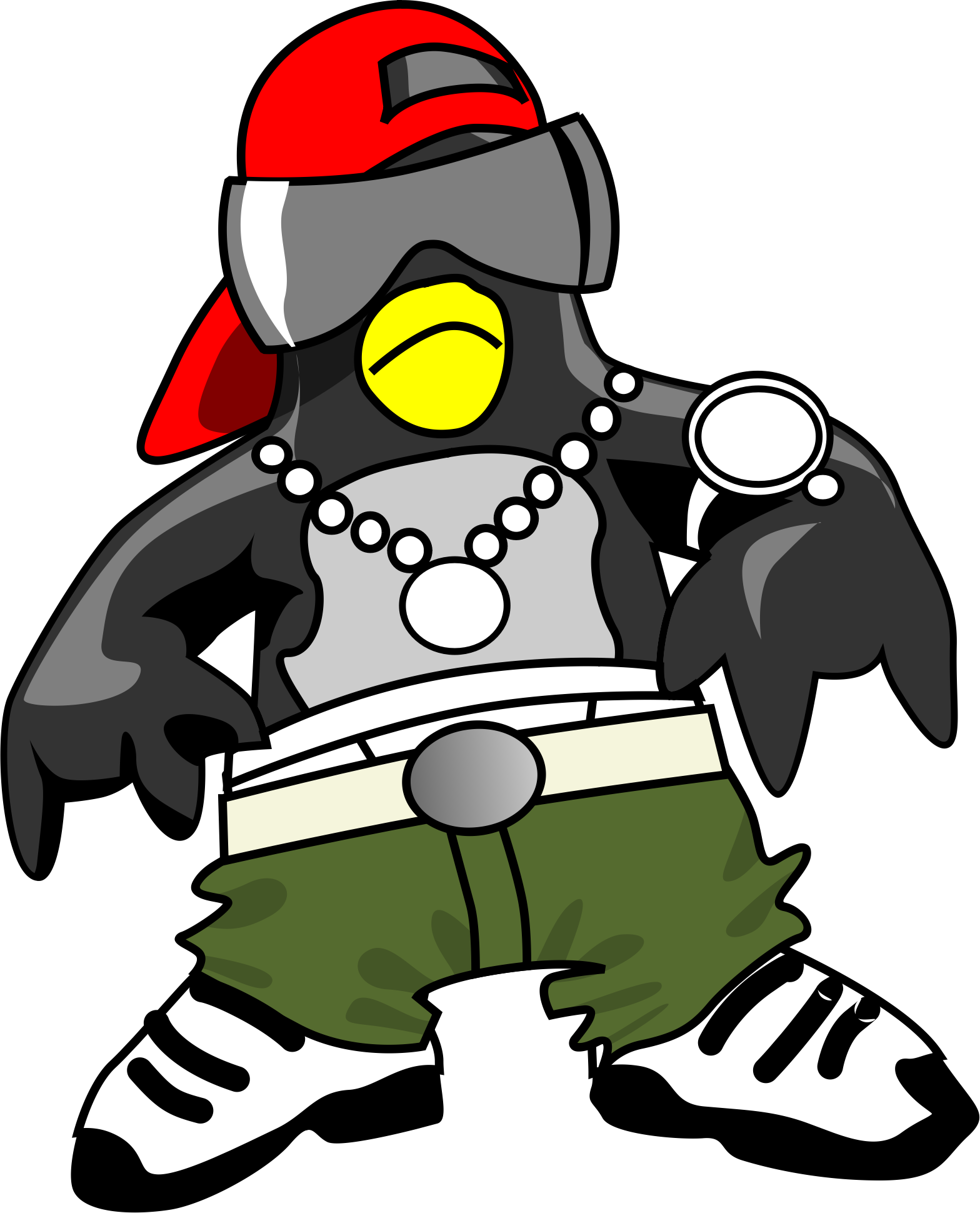 Big Image - Hip Hop Penguin (1568x1940)