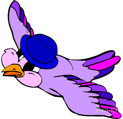 Fliegender Vogel Clipart - Fliegender Vogel Clipart (480x468)