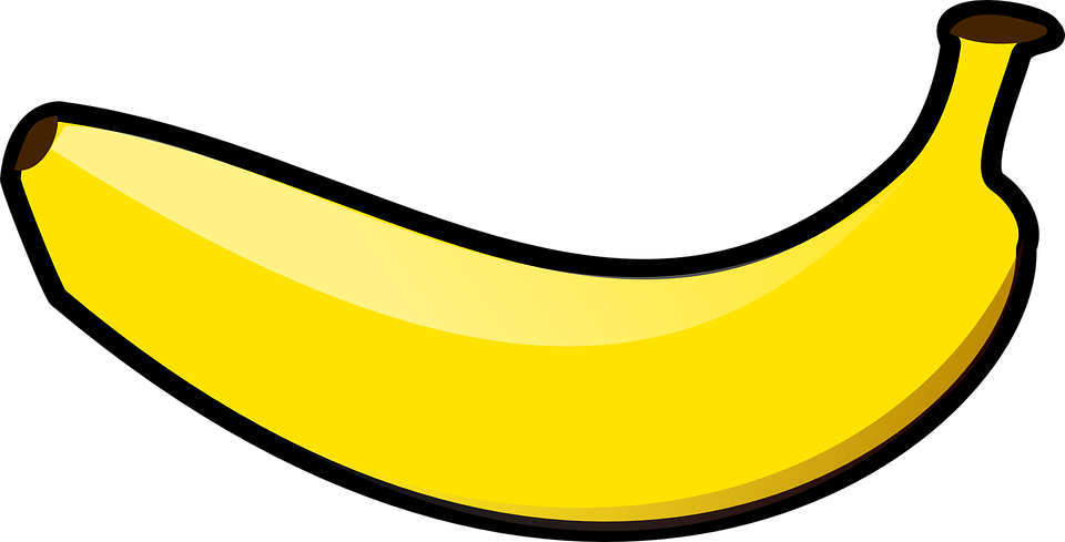 Clipart Banane - One Banana Clip Art (960x489)
