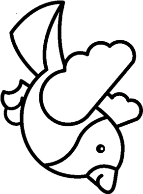 Malvorlagen Vögel Im Frühling Zum Drucken - Line Art (290x420)