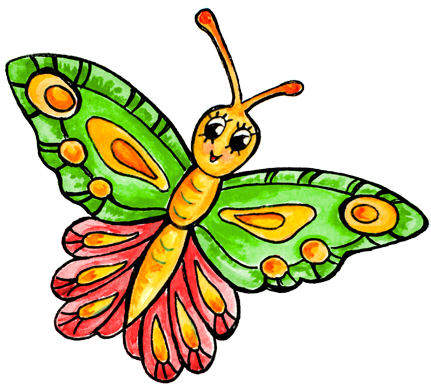 Gem Tlich Bilder Von Schmetterlingen Zu Malen Bilder - Schmetterling Kinder Malen (438x399)