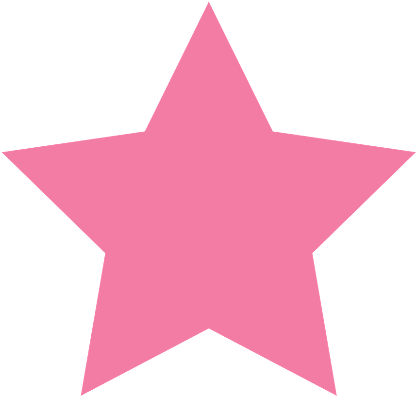 Ursinhos E Ursinhas - Pink Star Transparent (900x858)