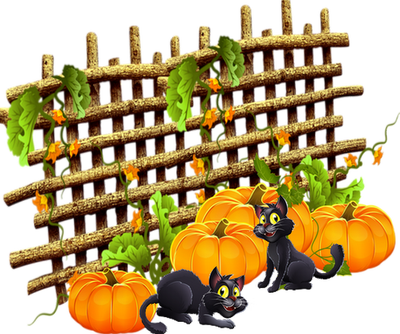 Gifs Bilder Katzen Im Herbst Transparent - Pumpkin (400x334)