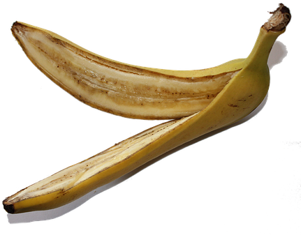 Banane, Obst, Png - เปลือก ผล ไม้ Png (439x340)