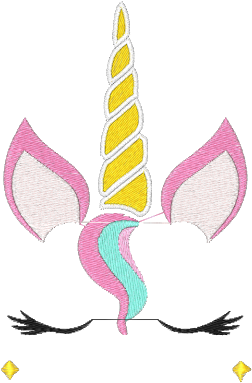 Resultado De Imagem Para Rosto Unicórnio Png - Unicorn Horn And Ears Png (384x384)