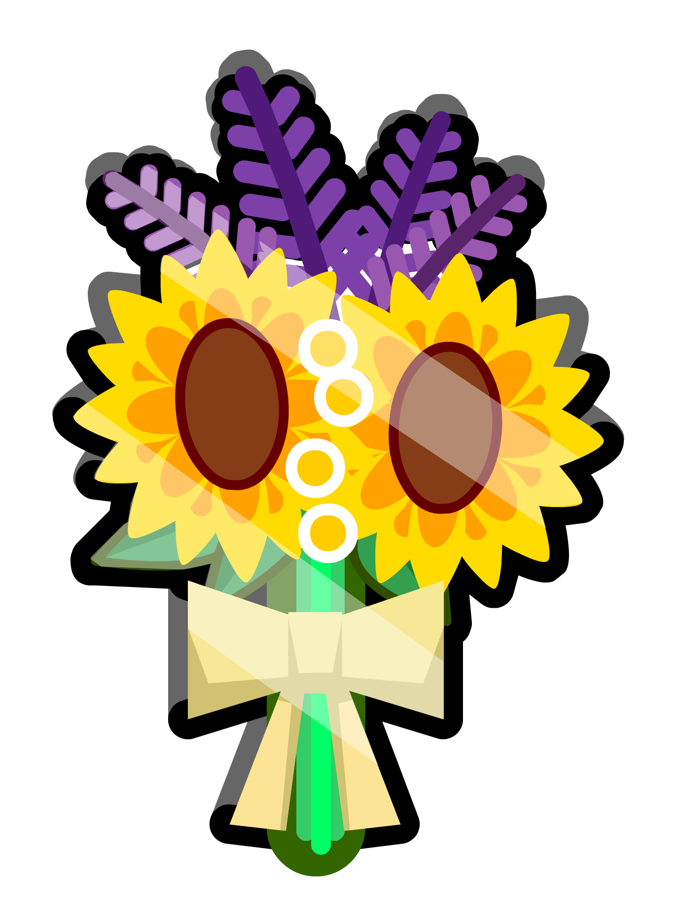 Flower Bouquet Pin - Cartoon Flower Bouquet Png (1371x1869)