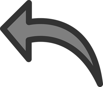 Pfeil, Aktion, Rückgängig Machen - Curved Arrow Transparent Background (399x340)