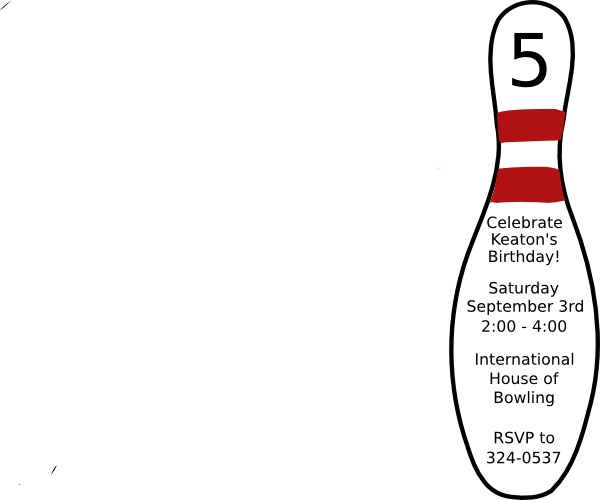 Bowling Pin Clip Art At Clker - Ten-pin Bowling (600x500)