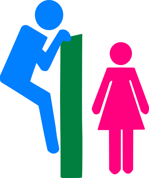 Ladies Restroom Sign - Boys And Girls Bathroom Signs (498x595)